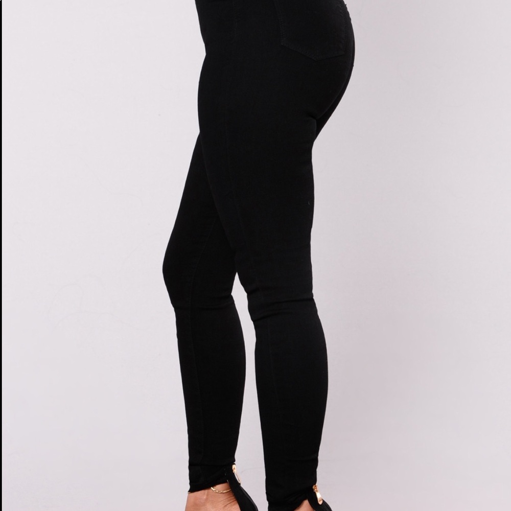 High Rise Jeans - Black - Picture 3 of 4